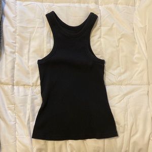 Ribbed black tank top Everlane